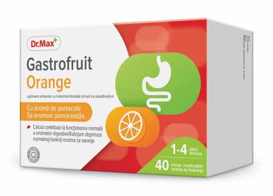 Dr.Max Gastrofruit Orange, 40 comprimate masticabile
