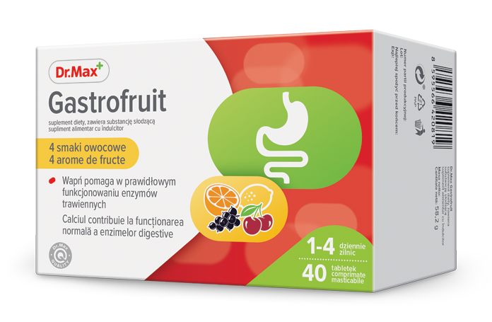 Dr.Max Gastrofruit, 40 comprimate masticabile