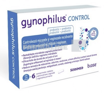 Gynophilus Control 6 comprimate vaginale