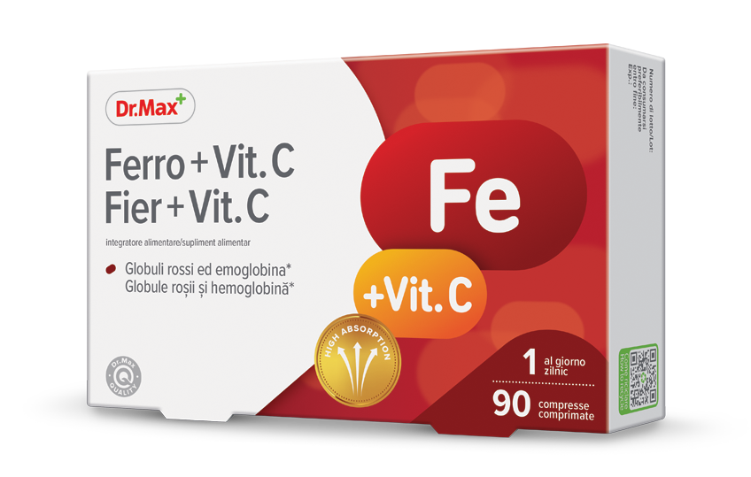 Dr. Max Fier + Vitamina C, 90 comprimate filmate